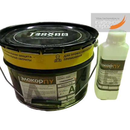 Элакор-ПУ Люкс Лак-Р Глянцевый Светостойкий 9 кг